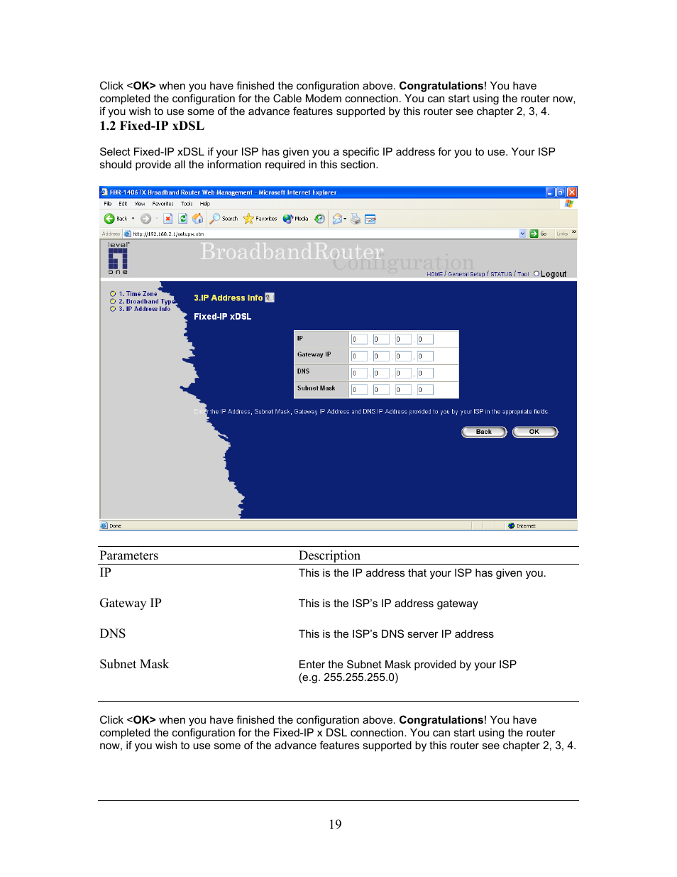 LevelOne FBR-1406TX User Manual | Page 19 / 80