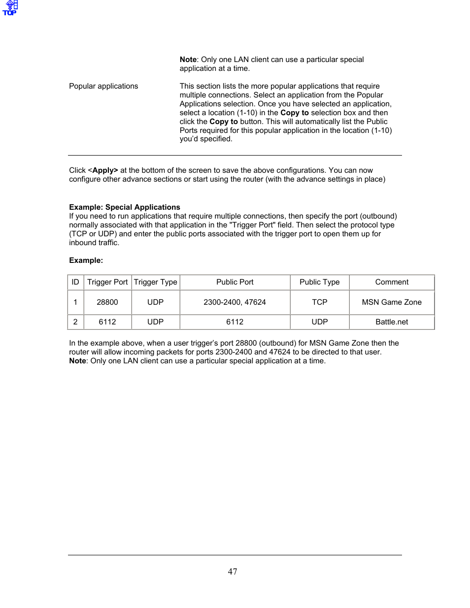 LevelOne FBR-1406TX User Manual | Page 47 / 80