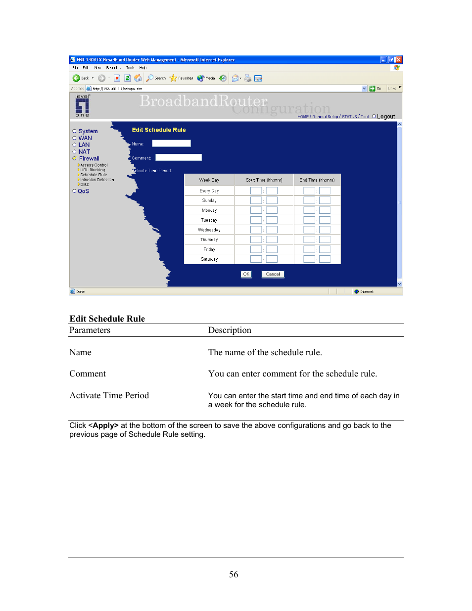 LevelOne FBR-1406TX User Manual | Page 56 / 80