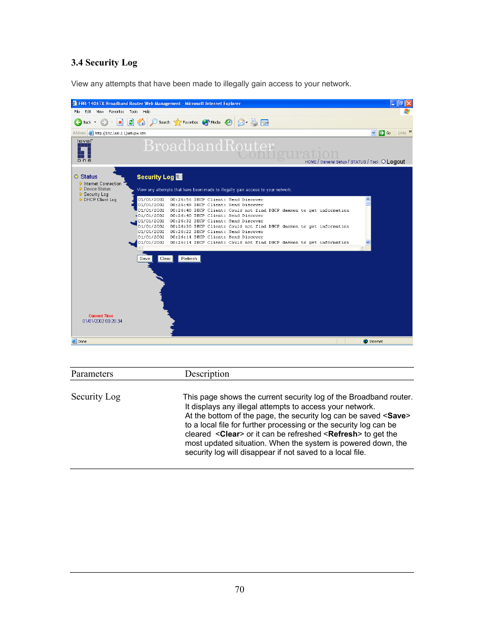 LevelOne FBR-1406TX User Manual | Page 70 / 80