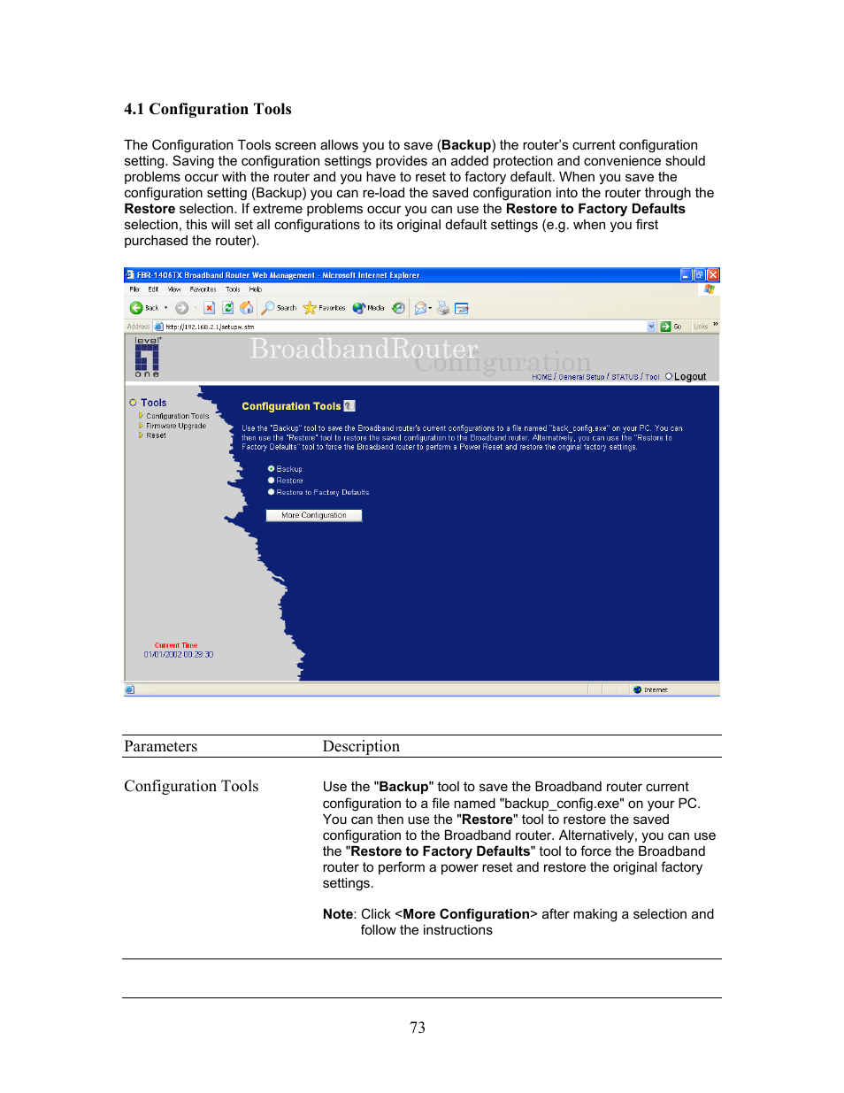 LevelOne FBR-1406TX User Manual | Page 73 / 80
