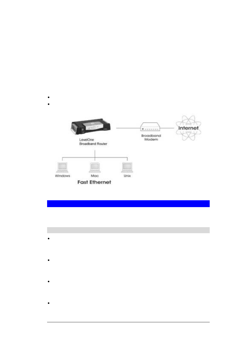 Introduction, Chapter 1, Levelone broadband vpn gateway features | LevelOne FBR-1404TX User Manual | Page 4 / 122