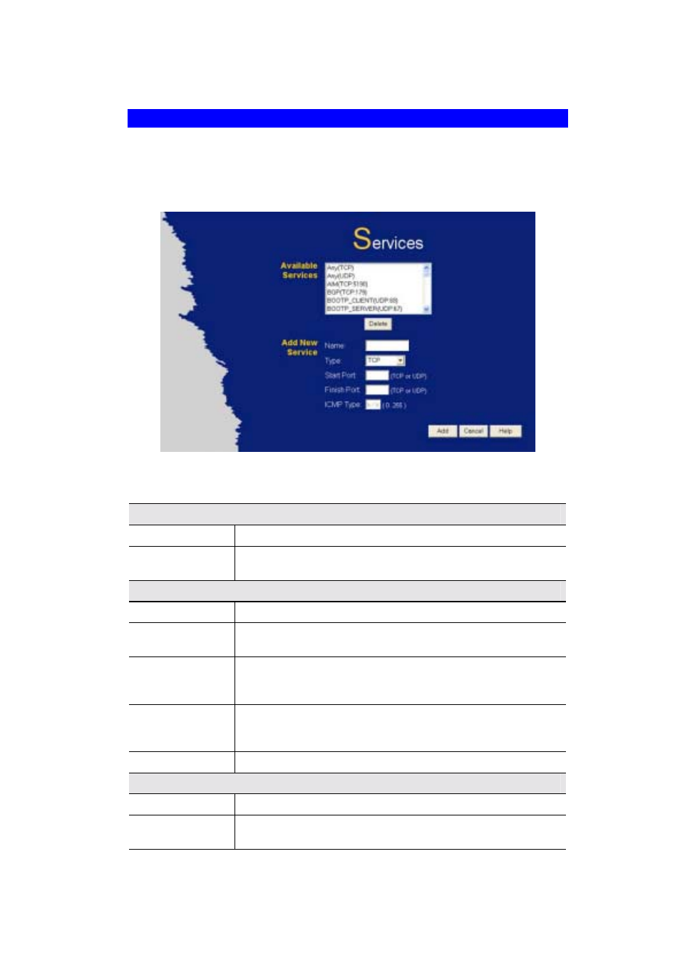 Services | LevelOne FBR-1404TX User Manual | Page 68 / 122