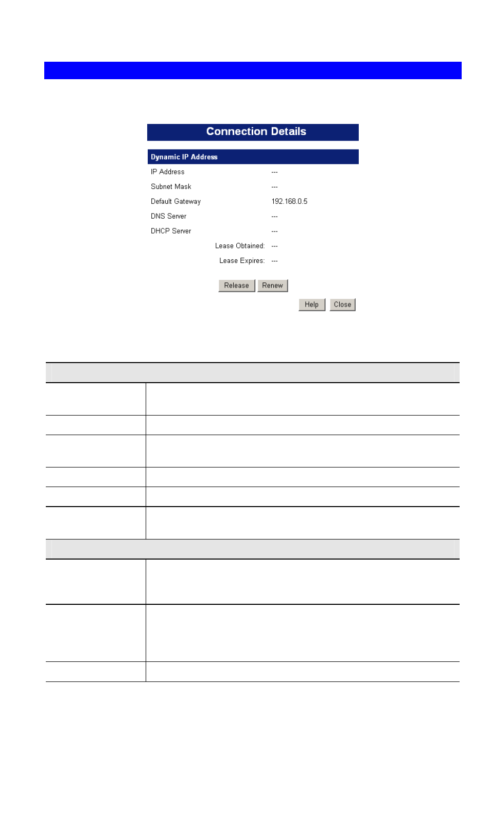 Connection details - dynamic ip address | LevelOne FBR-1416 User Manual | Page 36 / 75