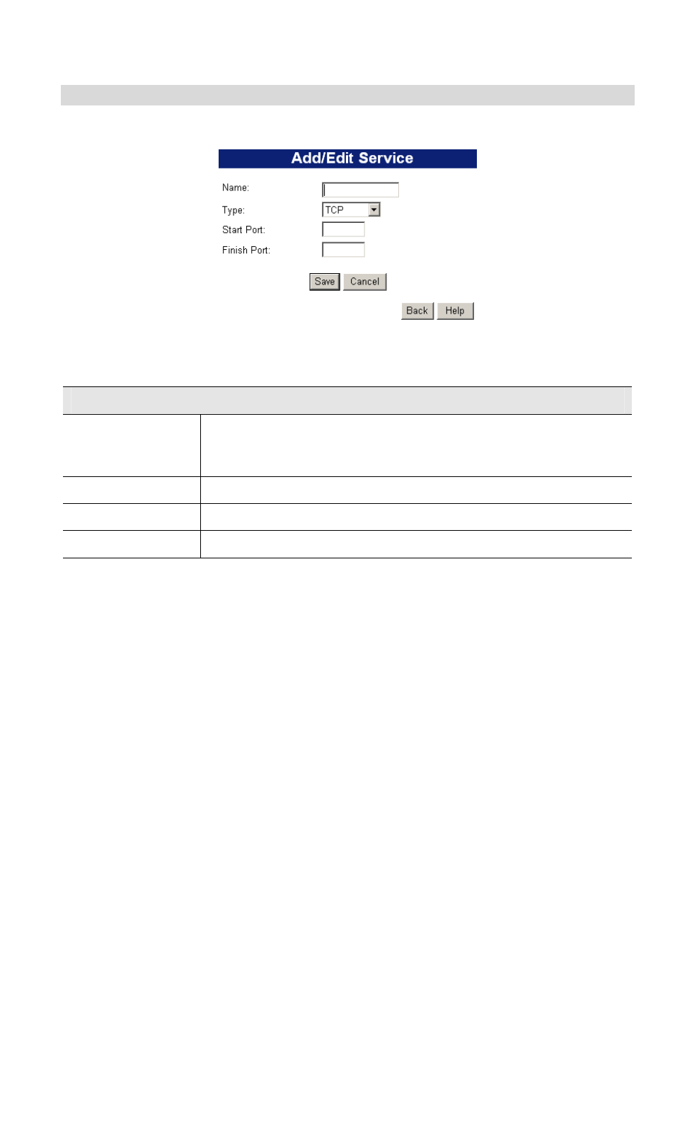 Add/edit service | LevelOne FBR-1416 User Manual | Page 48 / 75