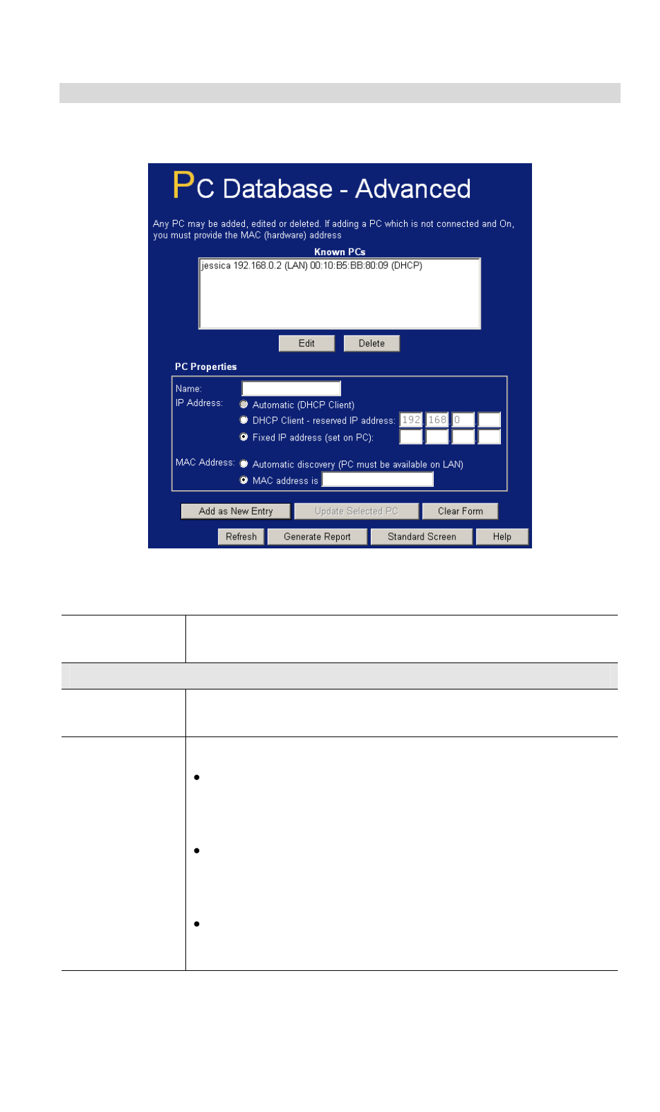 Pc database (admin) | LevelOne FBR-1416 User Manual | Page 57 / 75