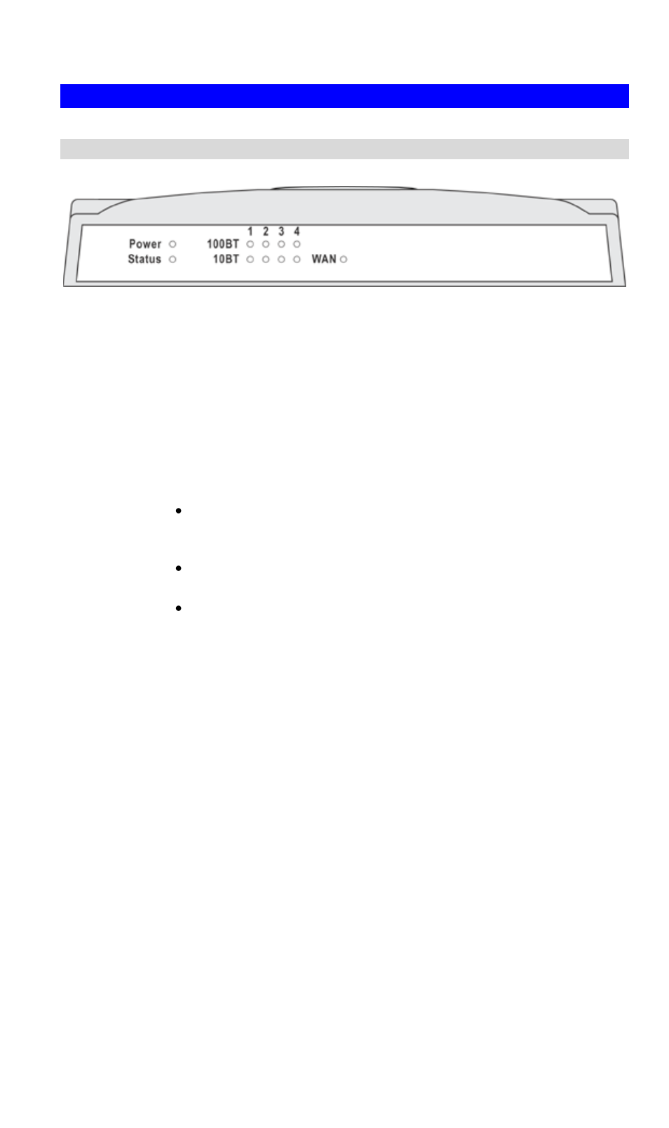 Physical details, Front-mounted leds | LevelOne FBR-1416 User Manual | Page 7 / 75