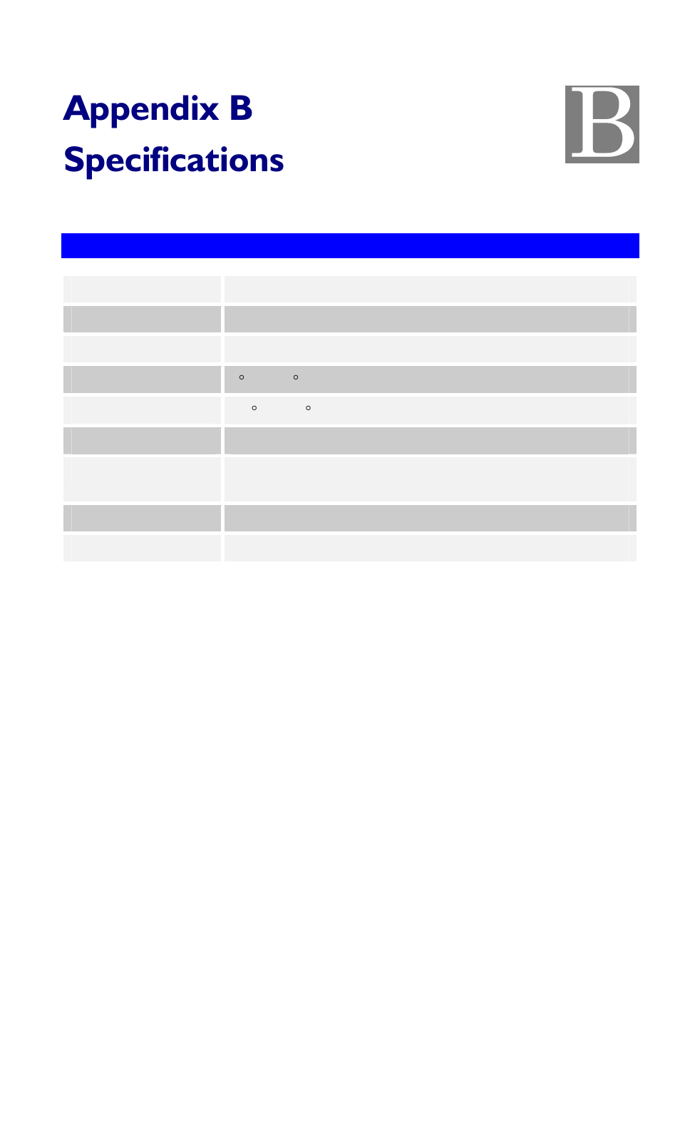 Appendix b specifications, Multi-function fbr-1416, Appendix b | Specifications | LevelOne FBR-1416 User Manual | Page 74 / 75