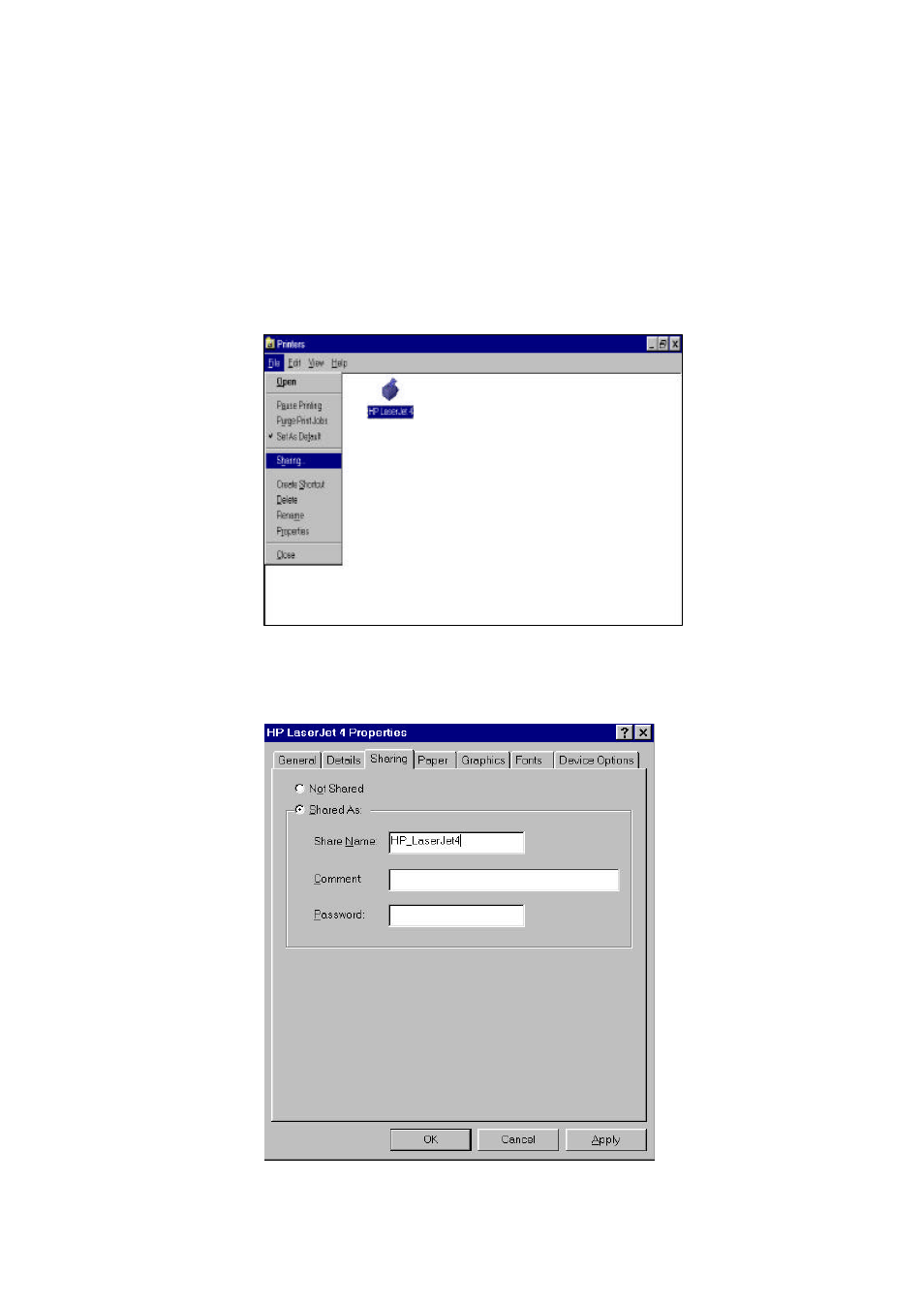 2 printer sharing in windows 98 | LevelOne WPC-0100 User Manual | Page 27 / 32