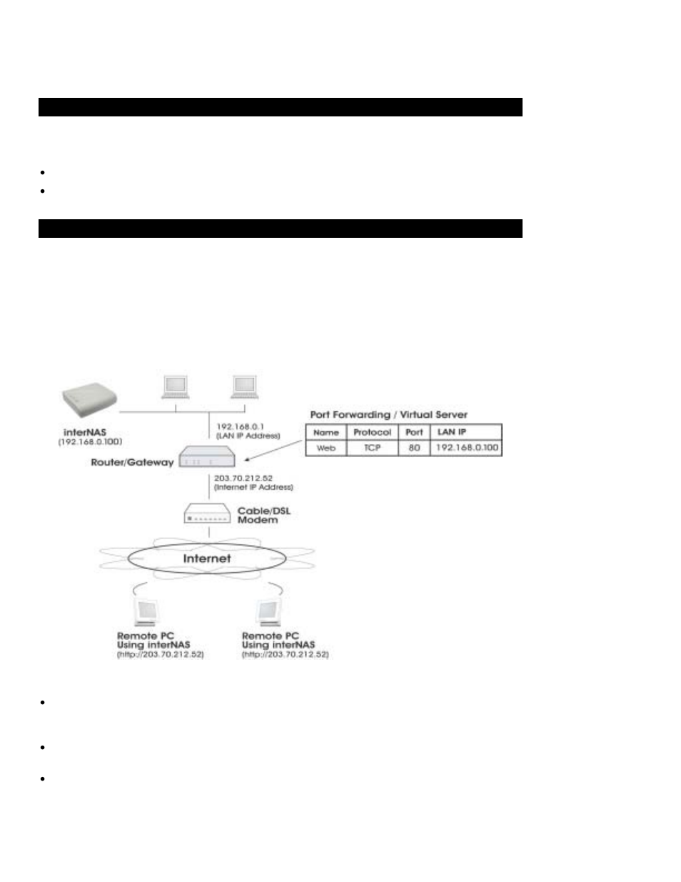 Nas via the internet, Overview, Making the nas available via the internet | LevelOne FNS-1000 User Manual | Page 42 / 53