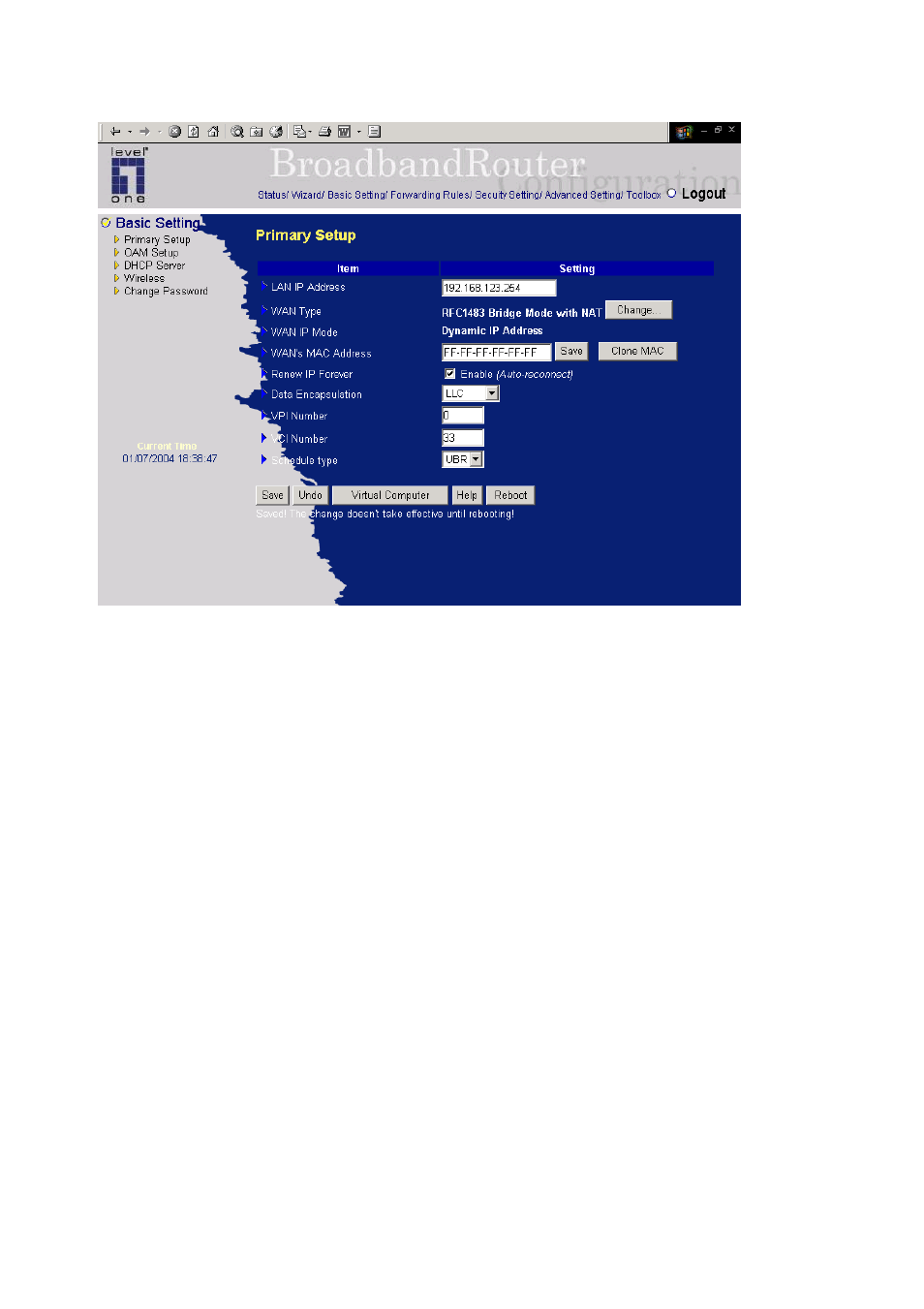 LevelOne WBR-3402TX User Manual | Page 22 / 146