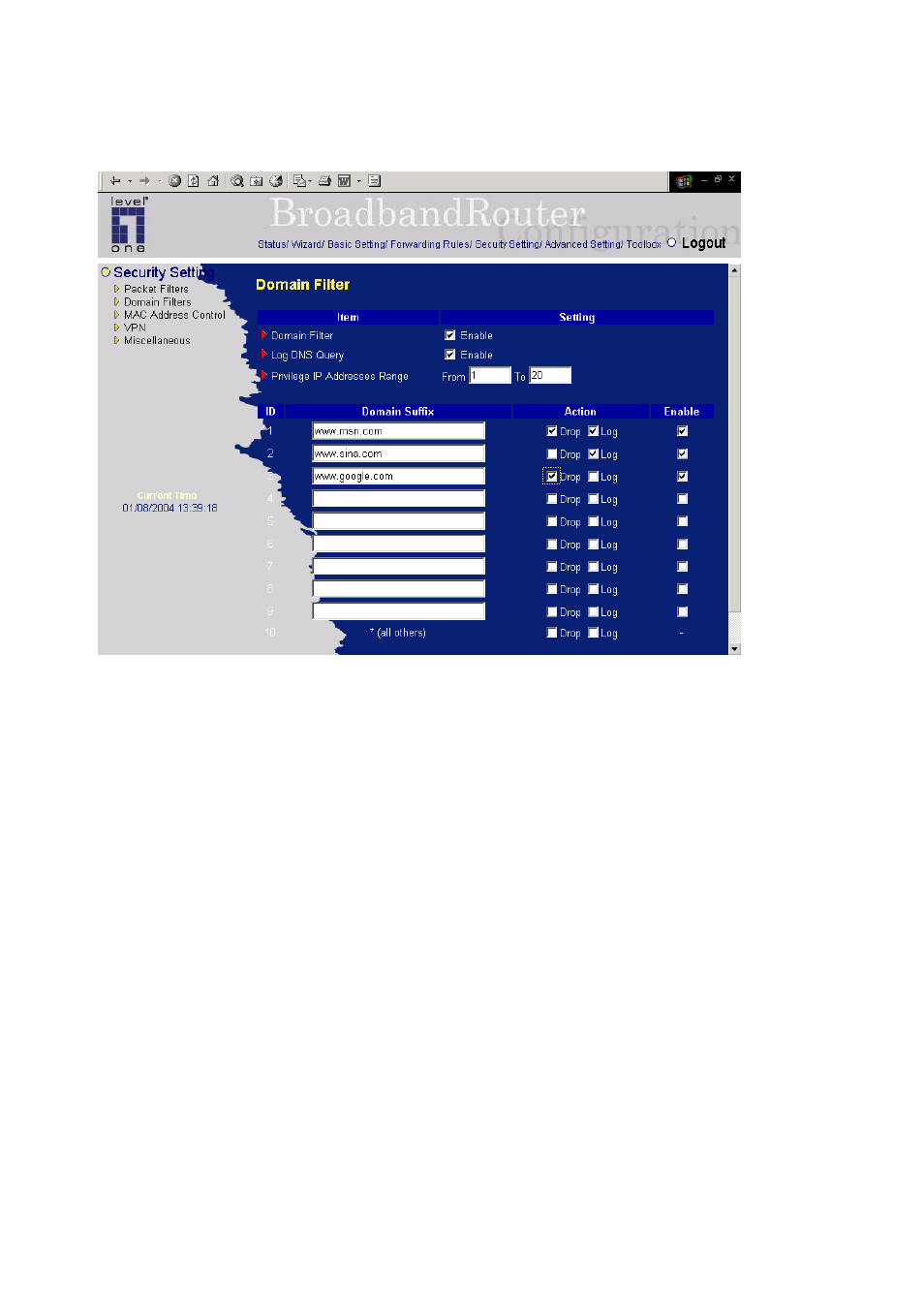 LevelOne WBR-3402TX User Manual | Page 43 / 146