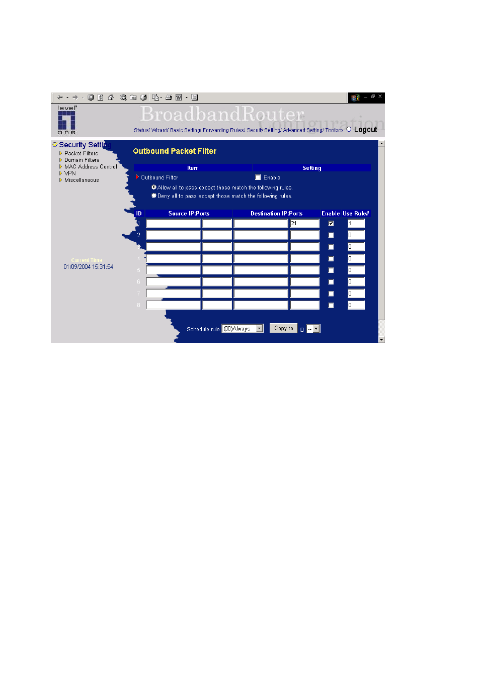 LevelOne WBR-3402TX User Manual | Page 70 / 146