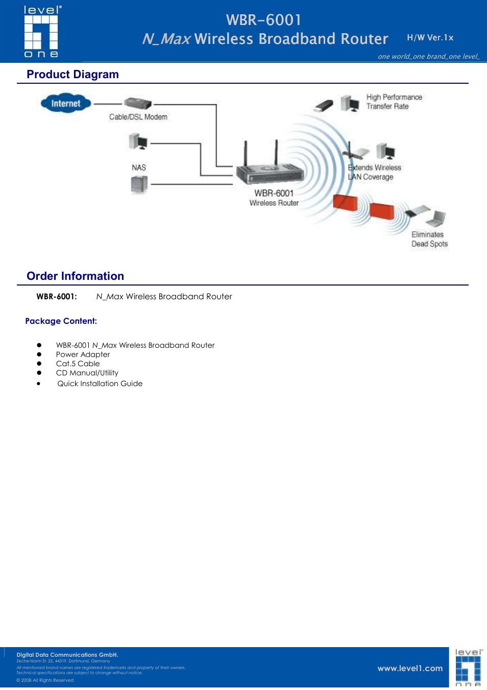 N_max | LevelOne N_Max WBR-6001 User Manual | Page 3 / 3