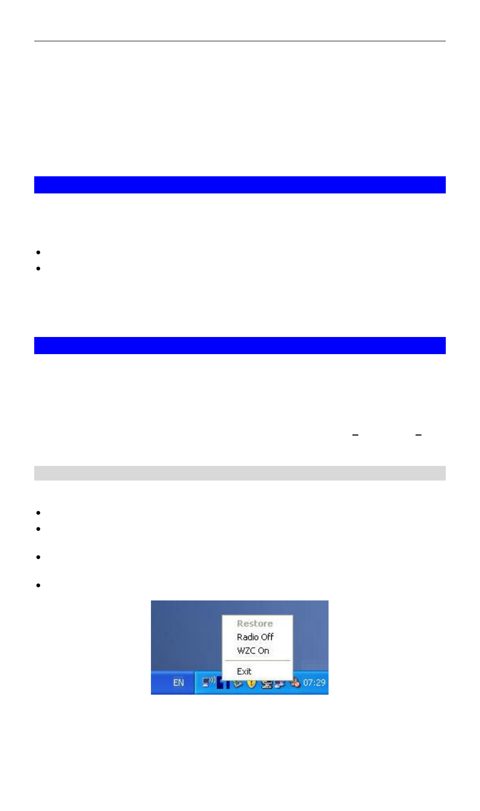 Using the windows utility, Chapter 3, Overview | System tray icon | LevelOne WPC-0601 User Manual | Page 12 / 27