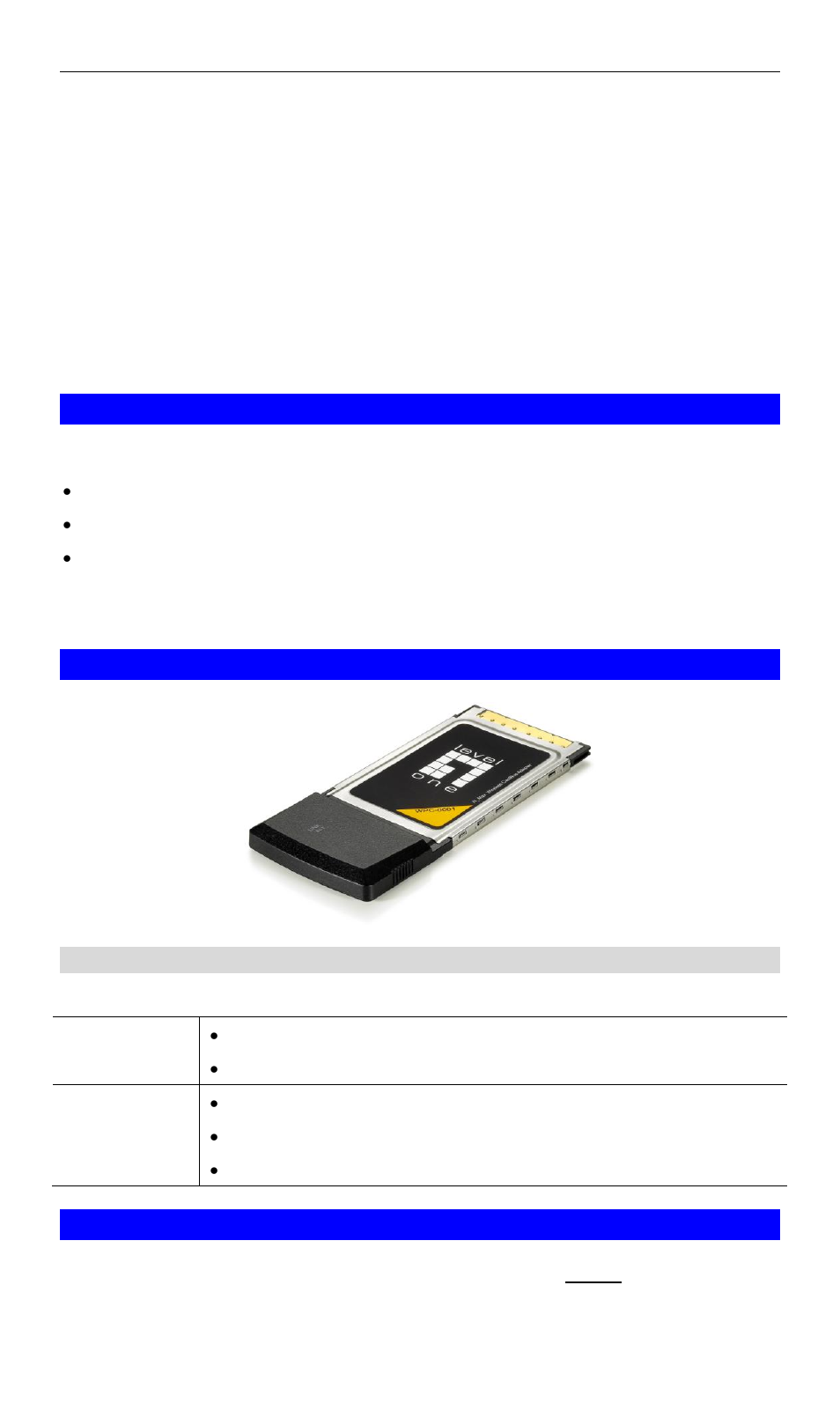 Introduction, Chapter 1, Package contents | Leds, Operation | LevelOne WPC-0601 User Manual | Page 5 / 27