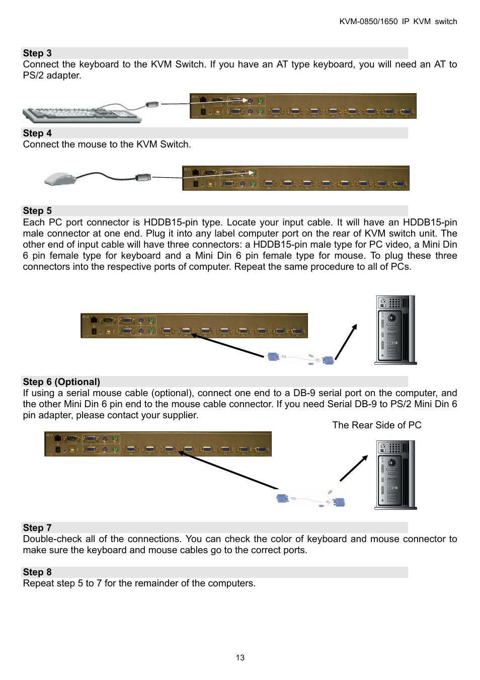 LevelOne ViewCon KVM-0850 User Manual | Page 13 / 83