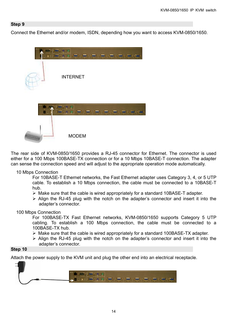 LevelOne ViewCon KVM-0850 User Manual | Page 14 / 83