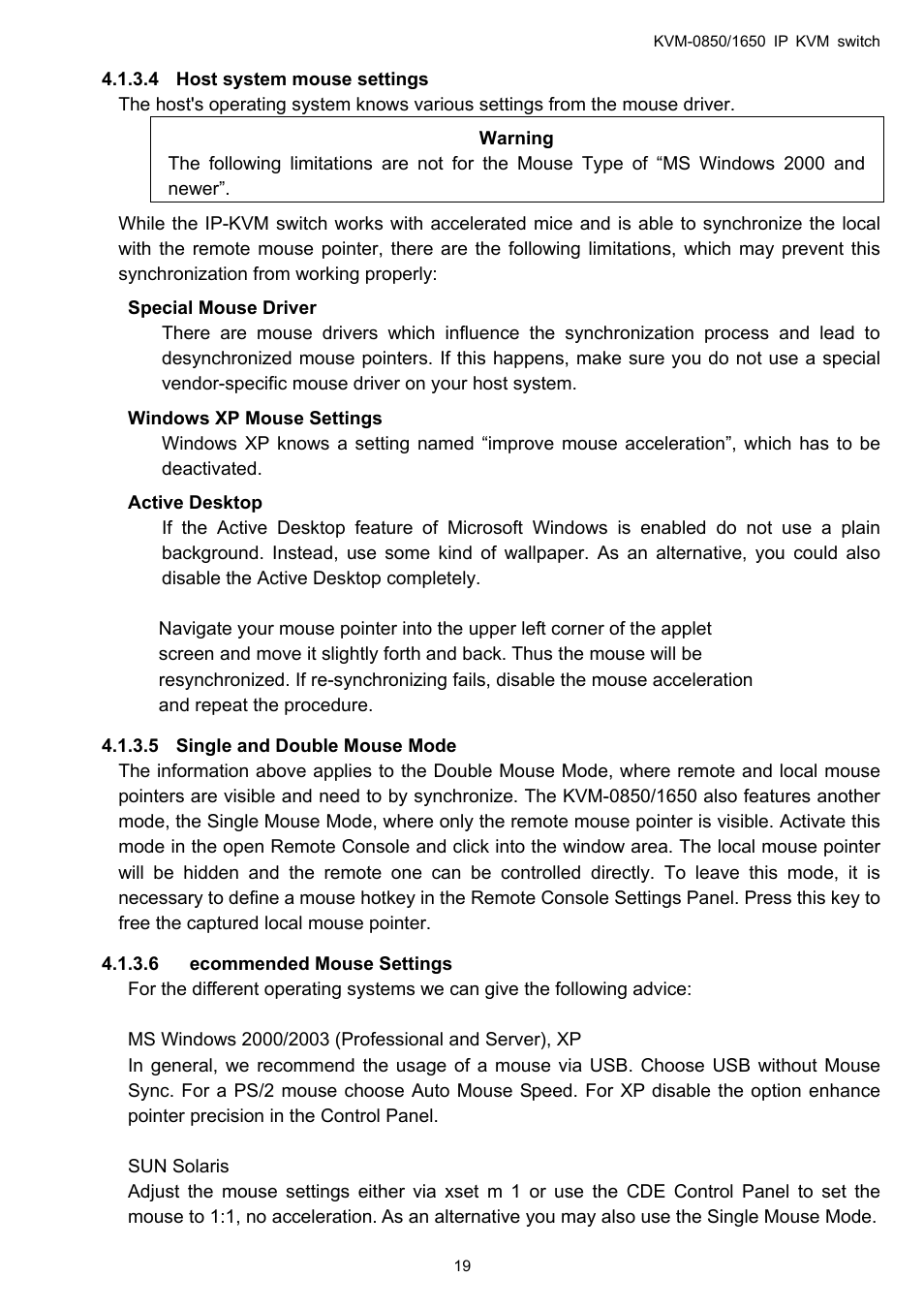 LevelOne ViewCon KVM-0850 User Manual | Page 19 / 83
