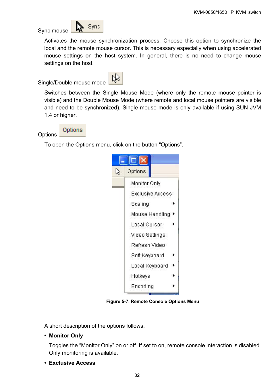 LevelOne ViewCon KVM-0850 User Manual | Page 32 / 83