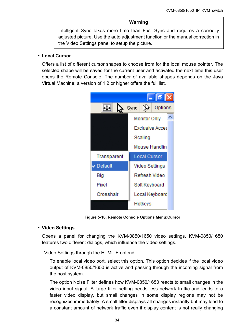 LevelOne ViewCon KVM-0850 User Manual | Page 34 / 83