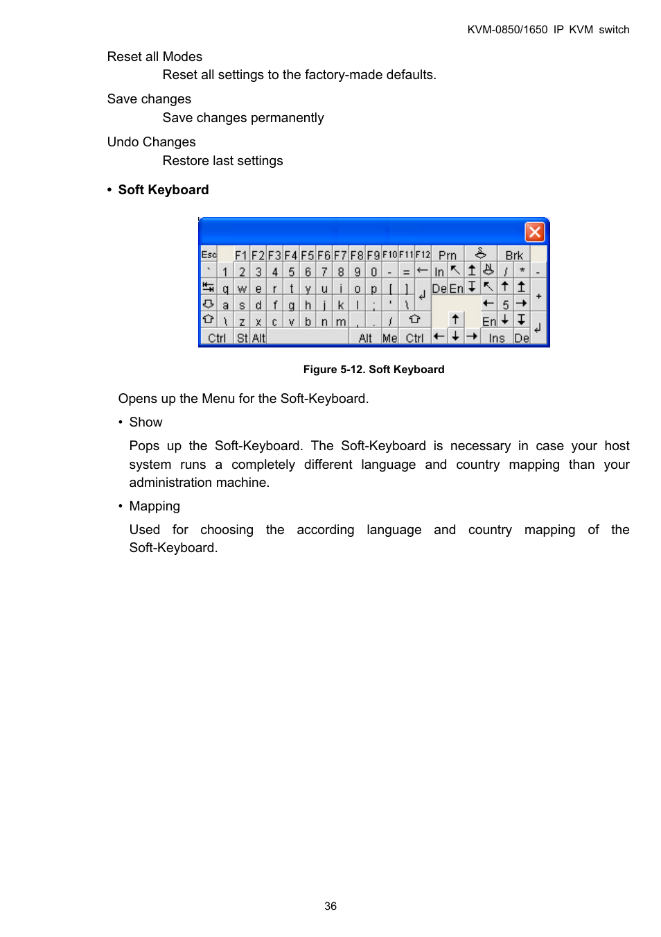 LevelOne ViewCon KVM-0850 User Manual | Page 36 / 83