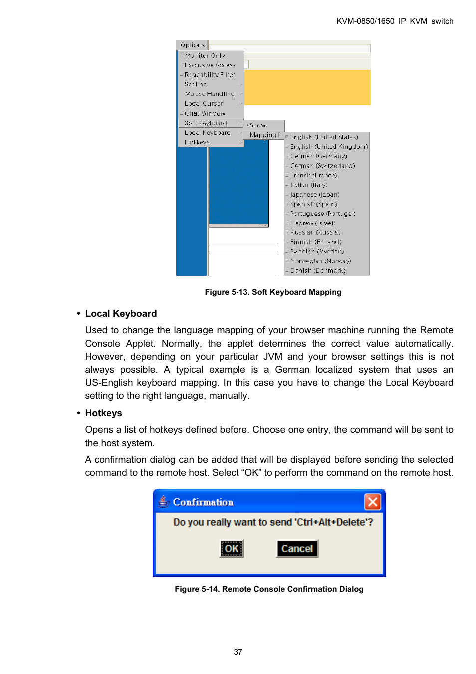 LevelOne ViewCon KVM-0850 User Manual | Page 37 / 83