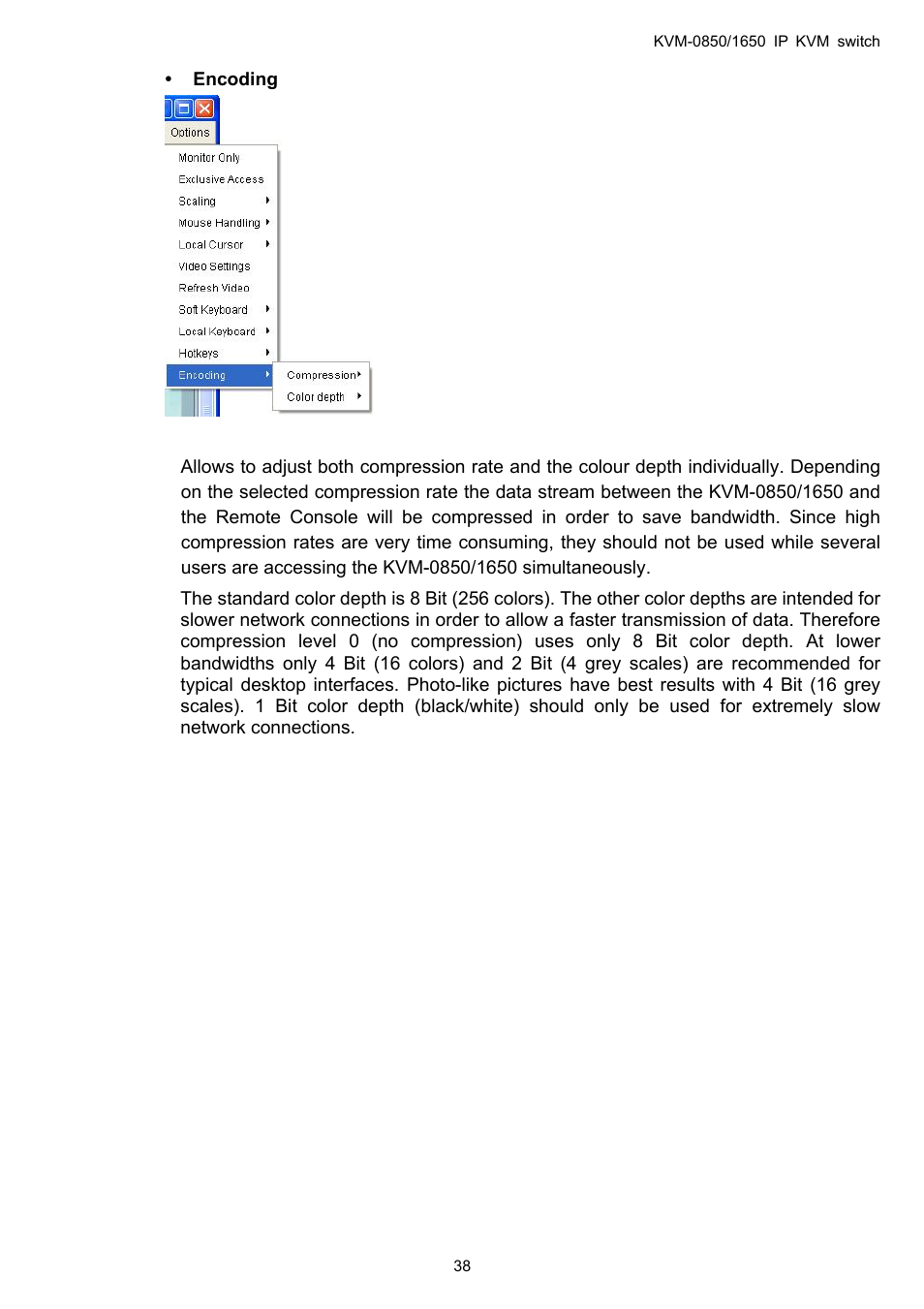 LevelOne ViewCon KVM-0850 User Manual | Page 38 / 83