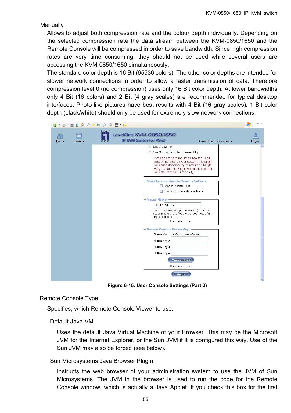 LevelOne ViewCon KVM-0850 User Manual | Page 55 / 83