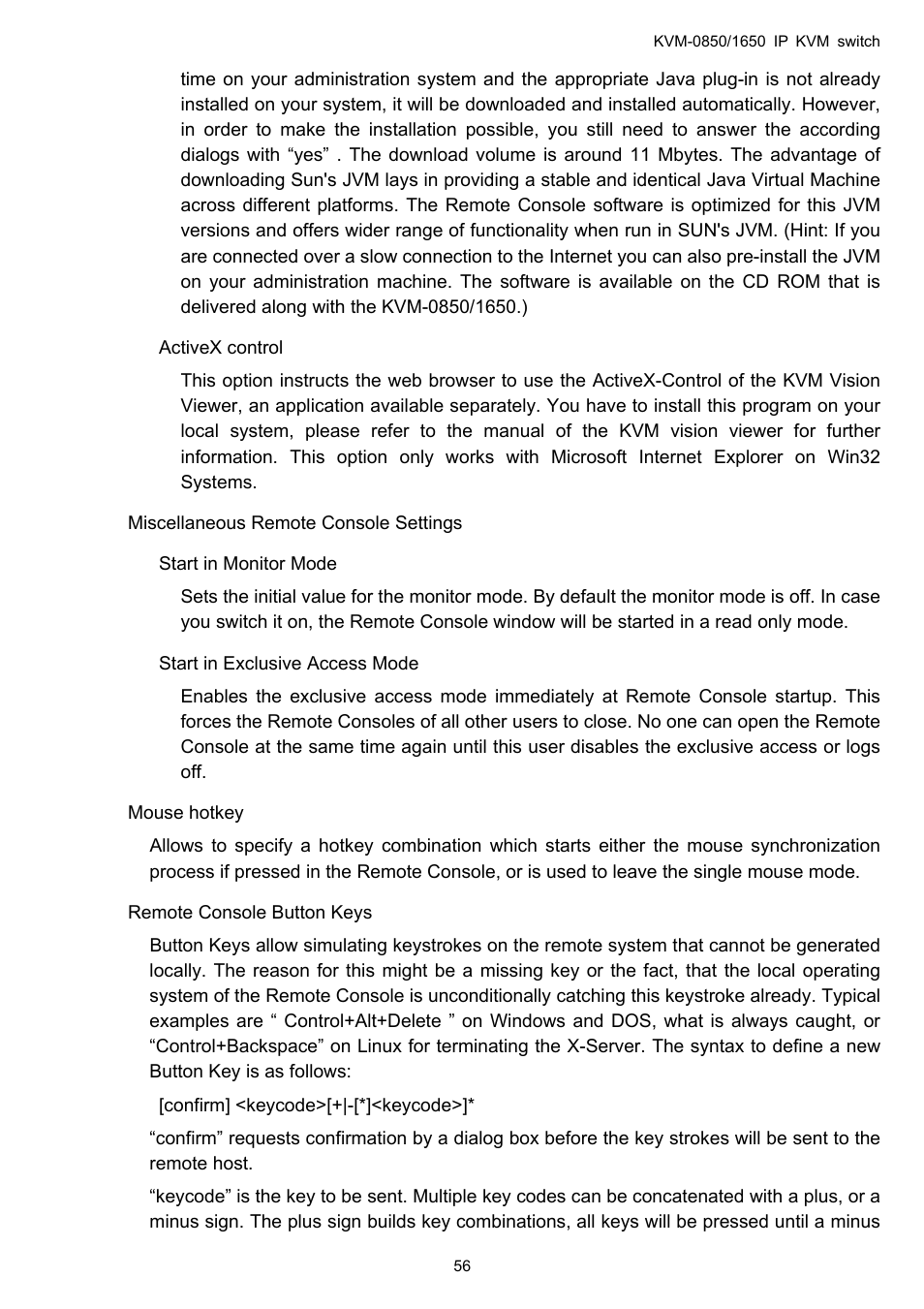 LevelOne ViewCon KVM-0850 User Manual | Page 56 / 83