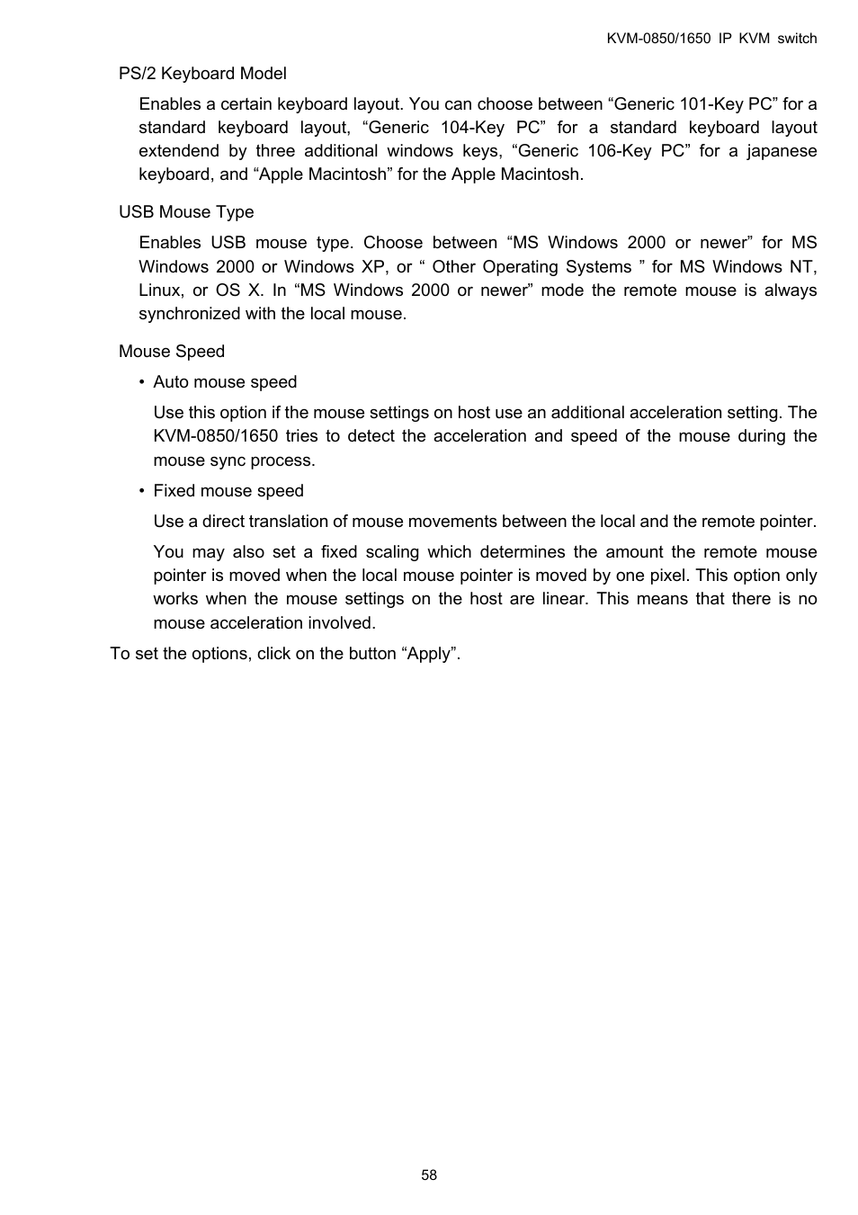 LevelOne ViewCon KVM-0850 User Manual | Page 58 / 83