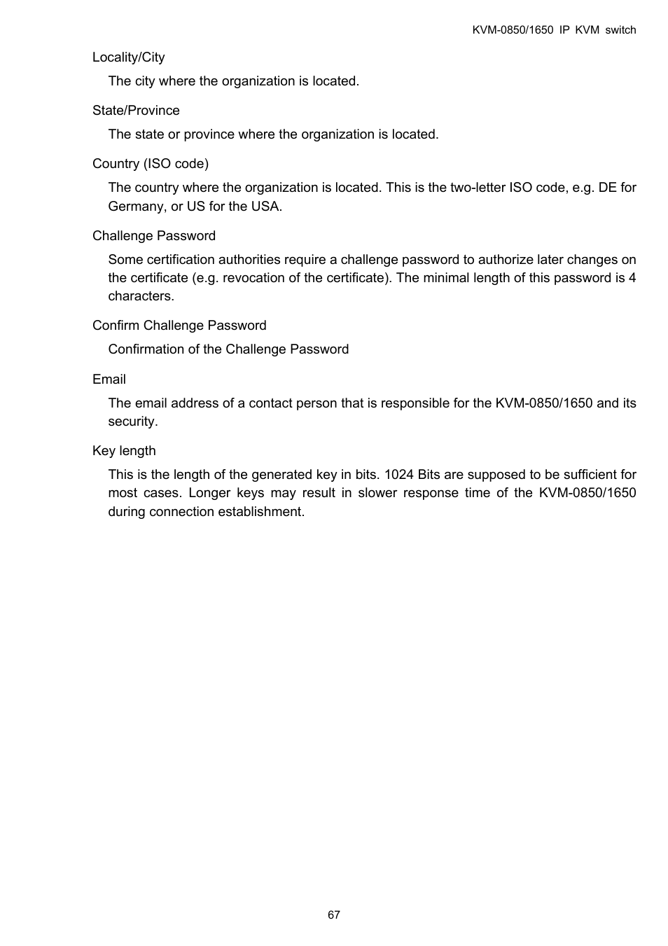 LevelOne ViewCon KVM-0850 User Manual | Page 67 / 83