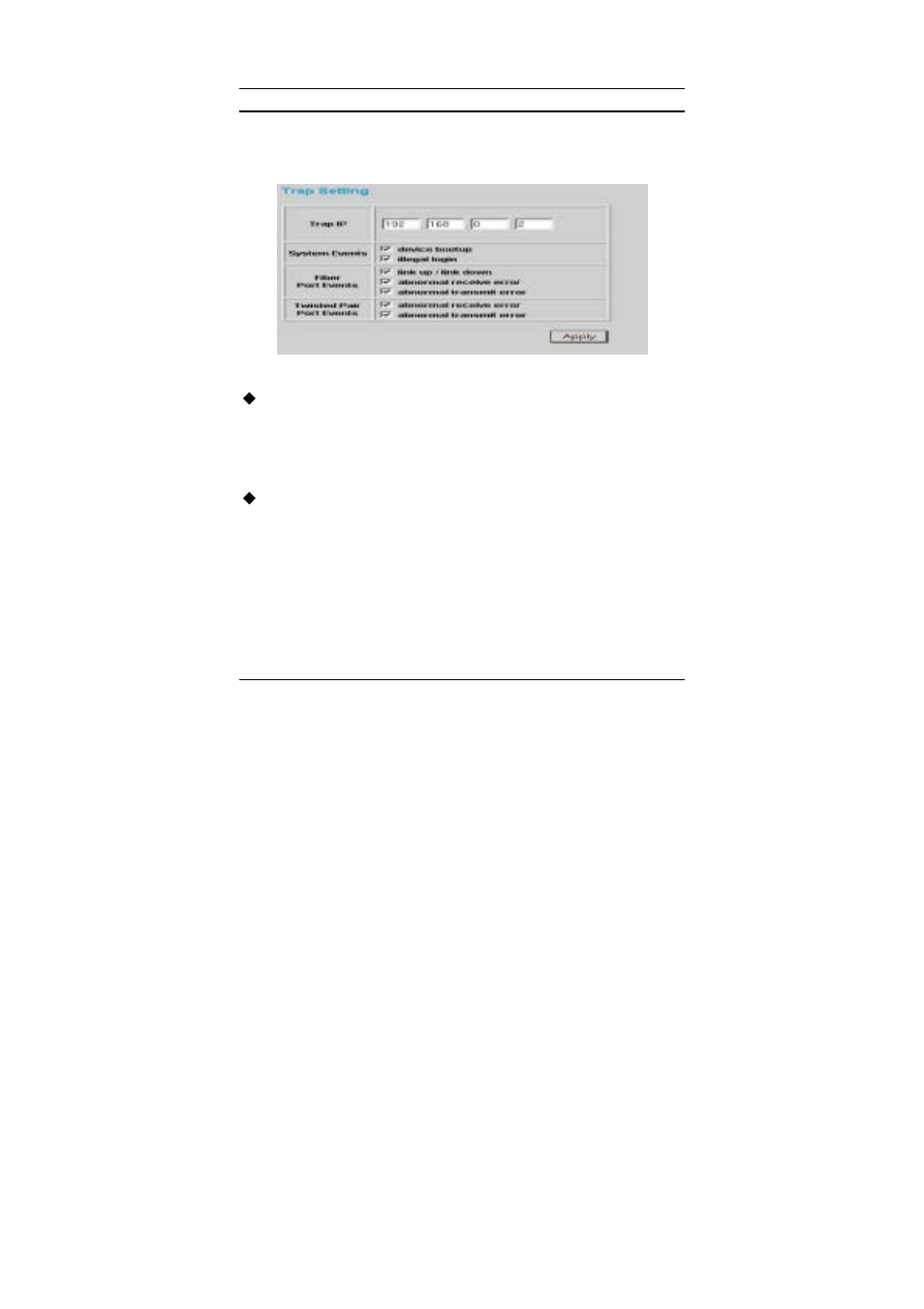 Trap setting | LevelOne GSW-1675T User Manual | Page 42 / 48