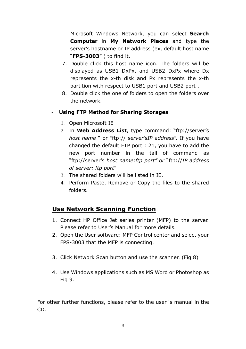 LevelOne ServCon FPS-3003 User Manual | Page 10 / 45