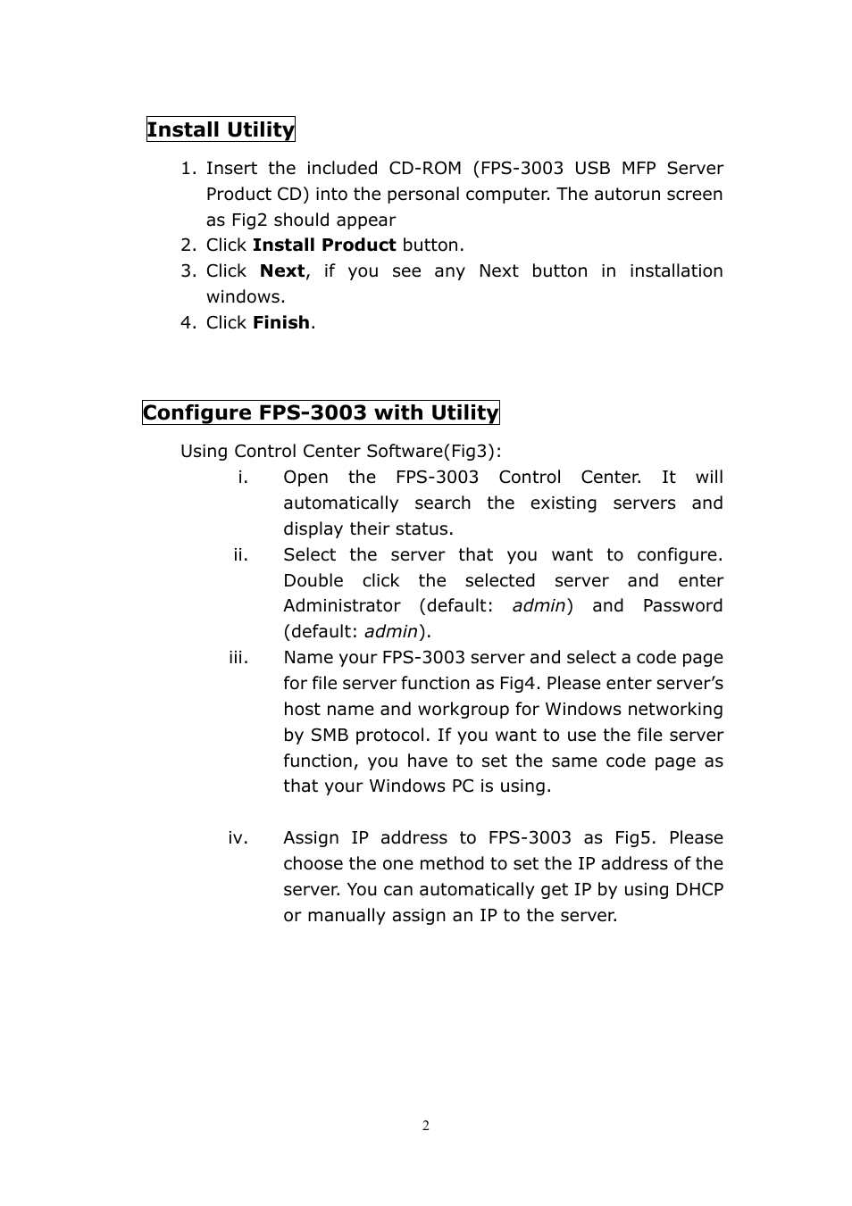 LevelOne ServCon FPS-3003 User Manual | Page 7 / 45