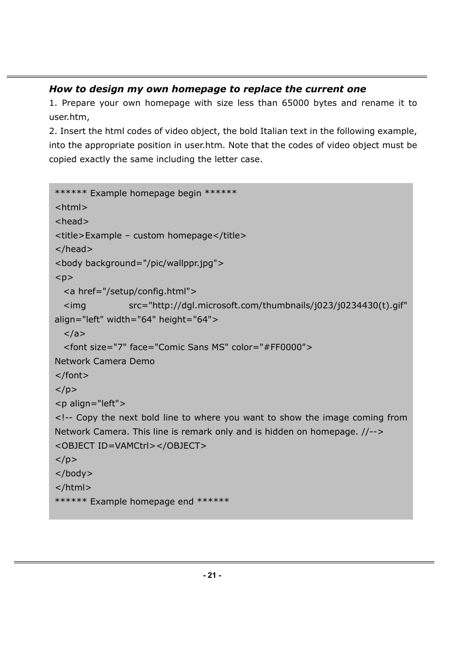 LevelOne FCS-1050 User Manual | Page 21 / 60