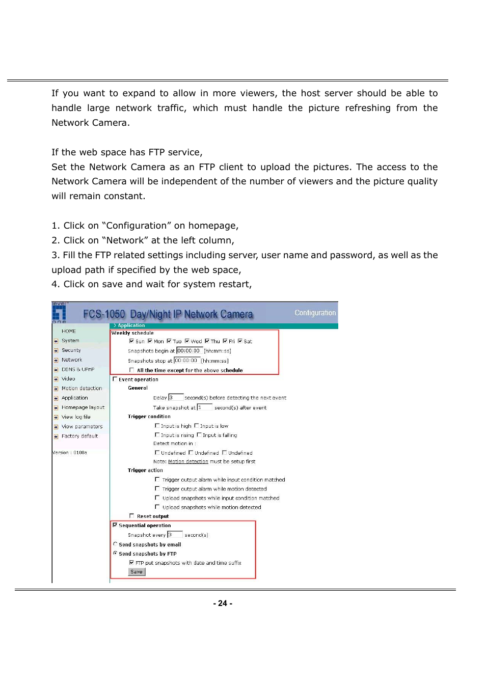 LevelOne FCS-1050 User Manual | Page 24 / 60