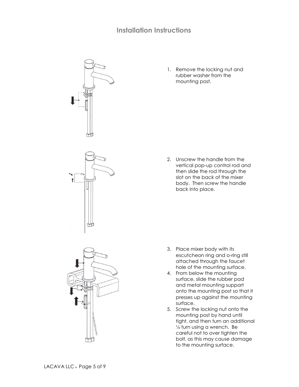Lacava 1586 User Manual | Page 5 / 9
