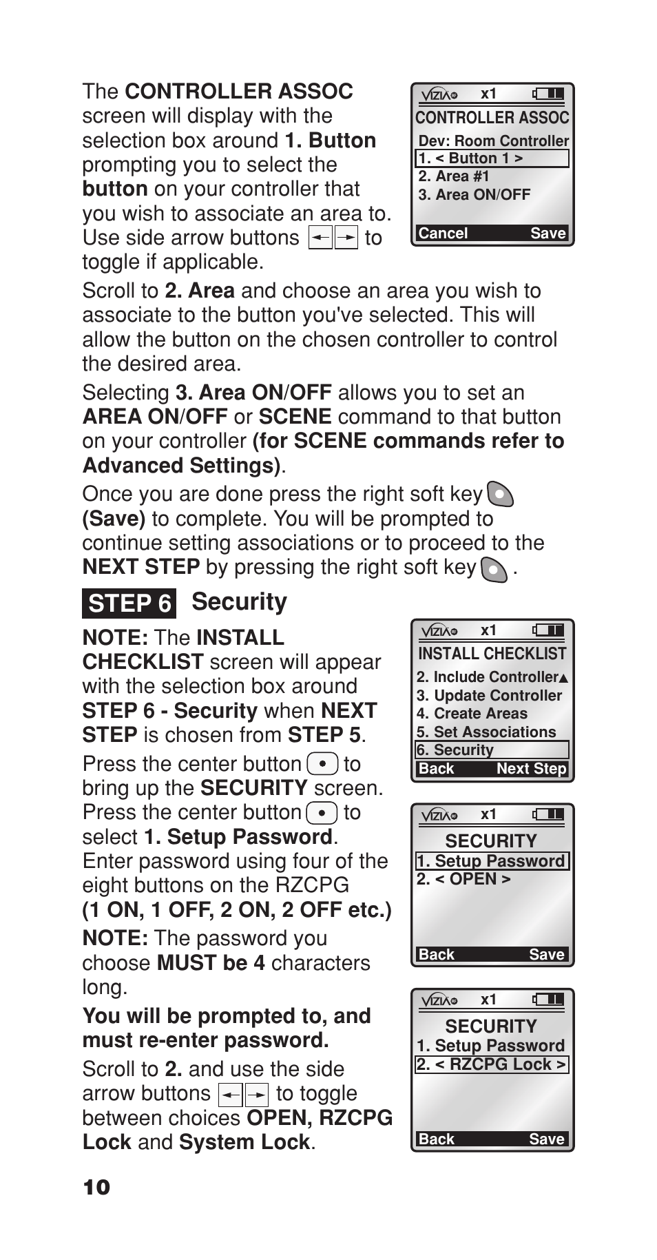 Security, Step 6, 00 pm | Leviton Programmer/Remote User Manual | Page 12 / 25