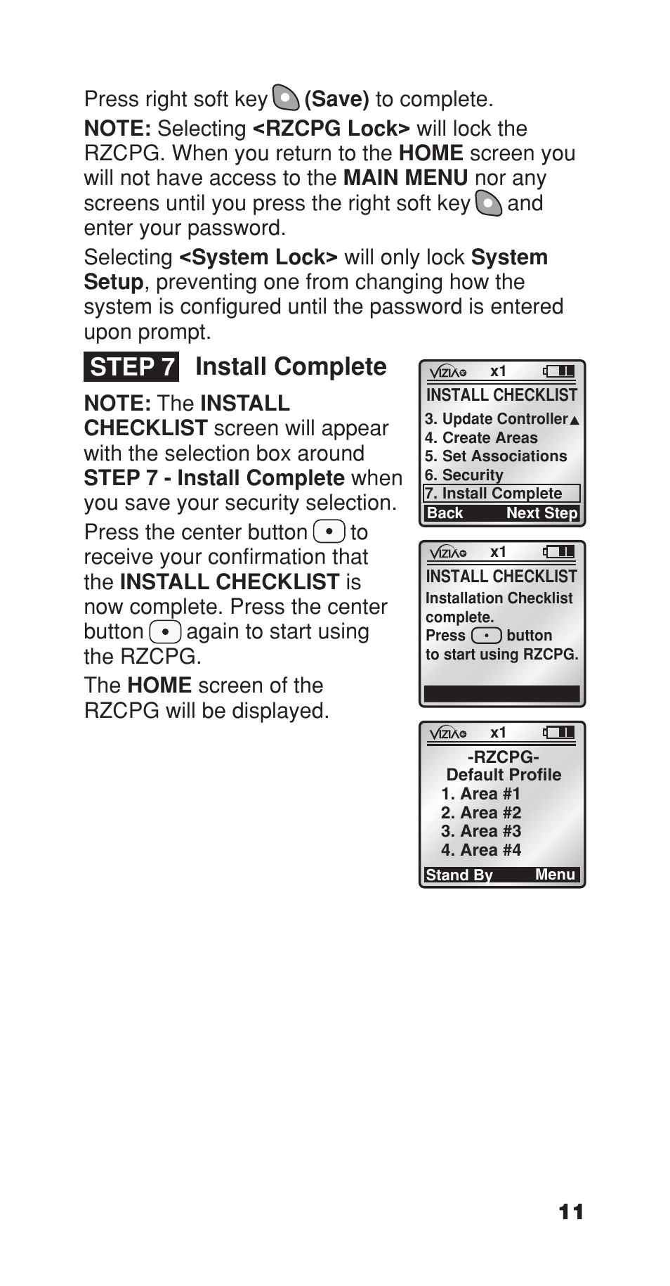 Install complete, Step 7 | Leviton Programmer/Remote User Manual | Page 13 / 25