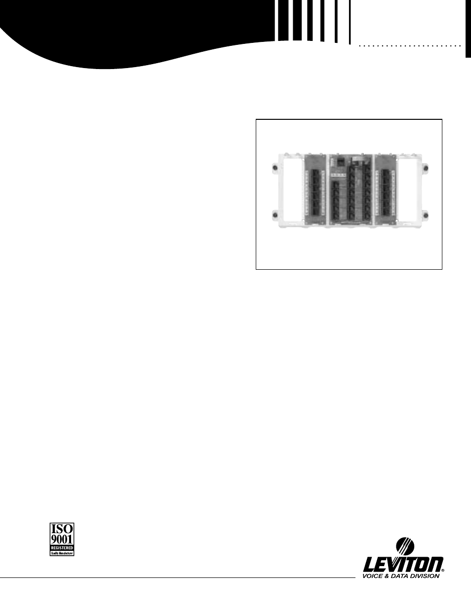 Leviton 12-Port Structured Media Panel 47603-PTE User Manual | 2 pages