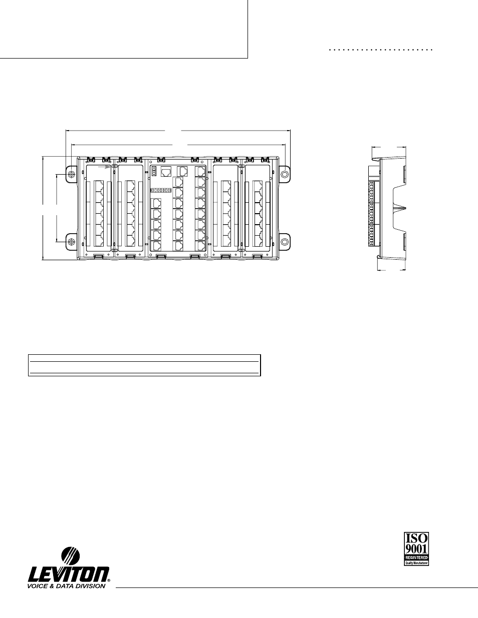 Port structured media, Panel | Leviton 24-Port Structured Media Panel 47603-24P User Manual | Page 2 / 2