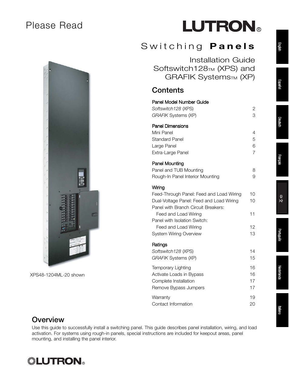 Lutron Electronics Switch User Manual | 20 pages