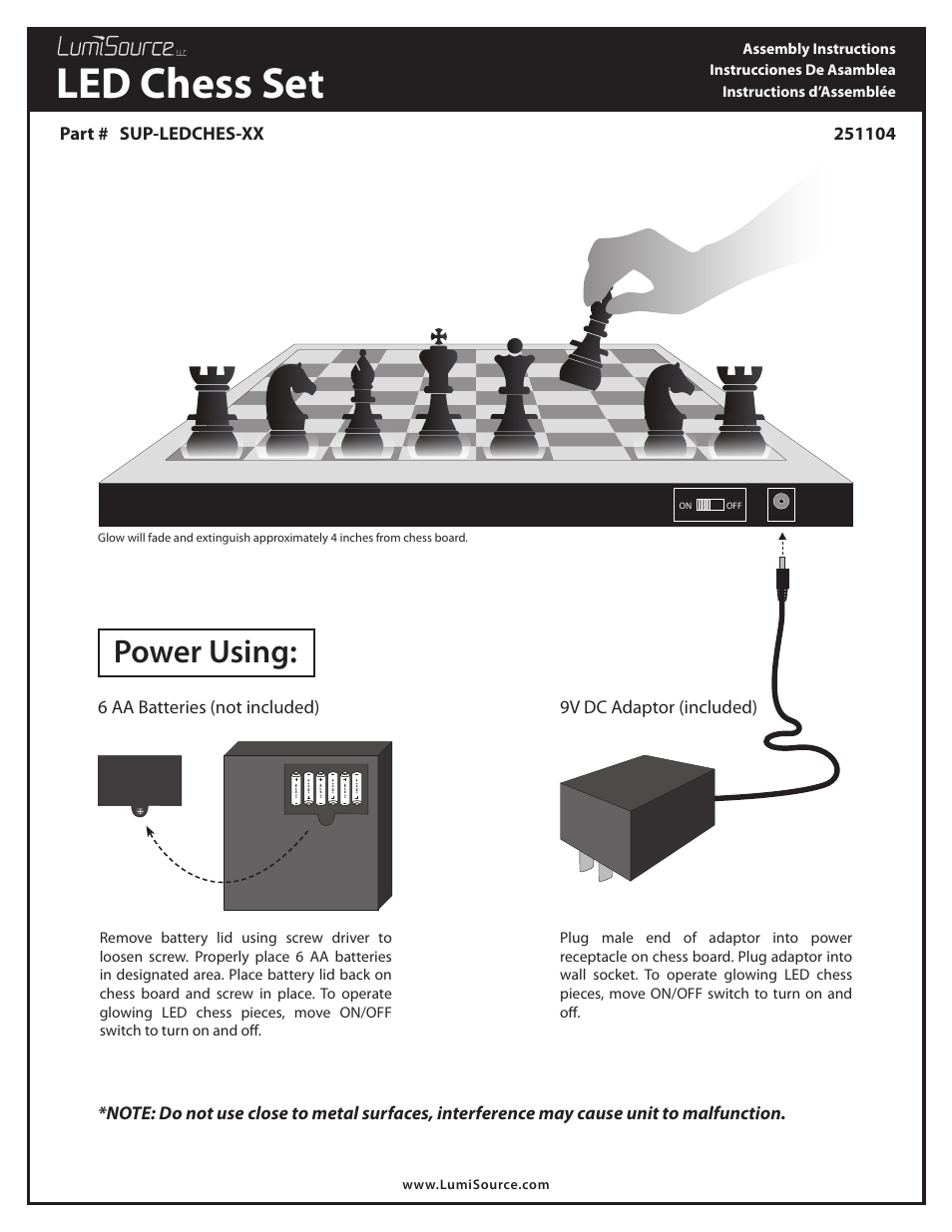 LumiSource 251104 User Manual | 1 page