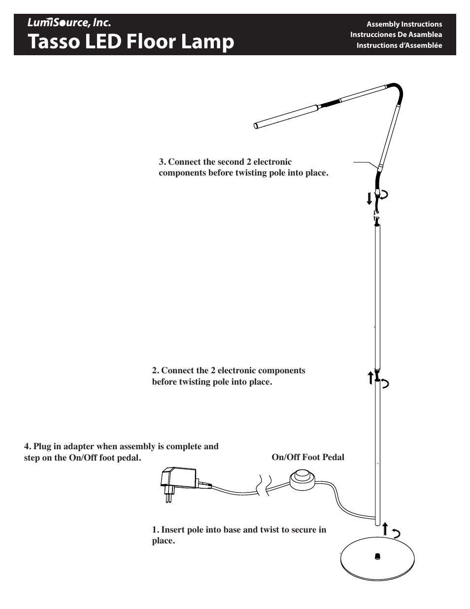 LumiSource Indoor Furnishings User Manual | 1 page