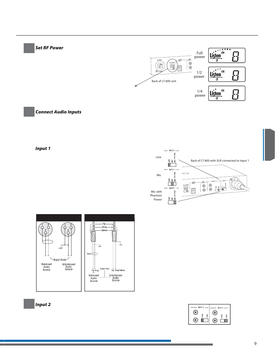 Lt-800 setup instructions (cont.) | Listen Technologies LT- 800-072 User Manual | Page 13 / 31