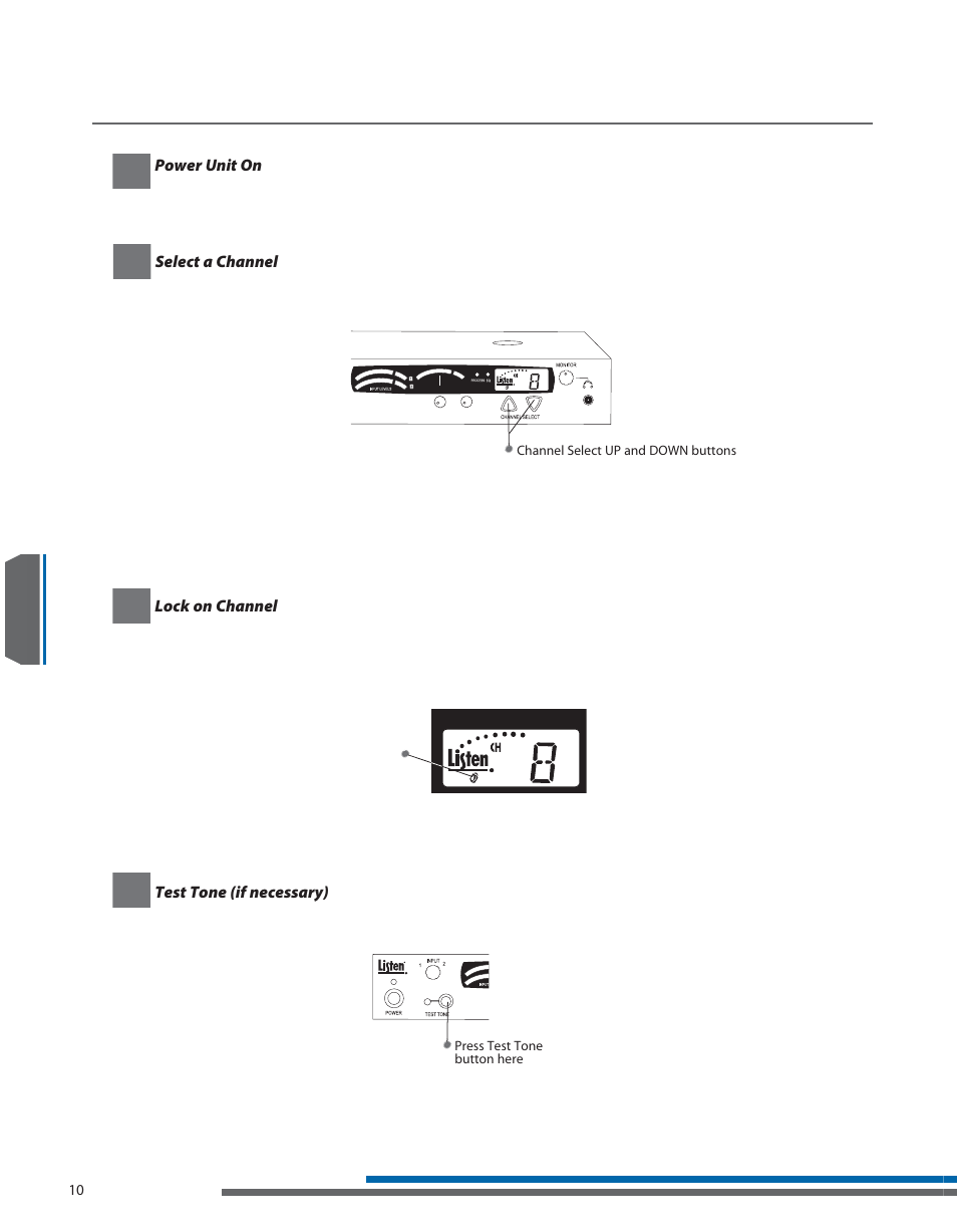 Lt-800 operating instructions | Listen Technologies LT- 800-072 User Manual | Page 14 / 31