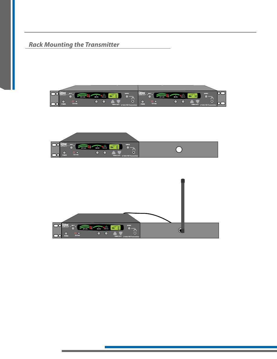 Key concepts in value package setup, Rack mounting the transmitter | Listen Technologies LA-161 User Manual | Page 18 / 65