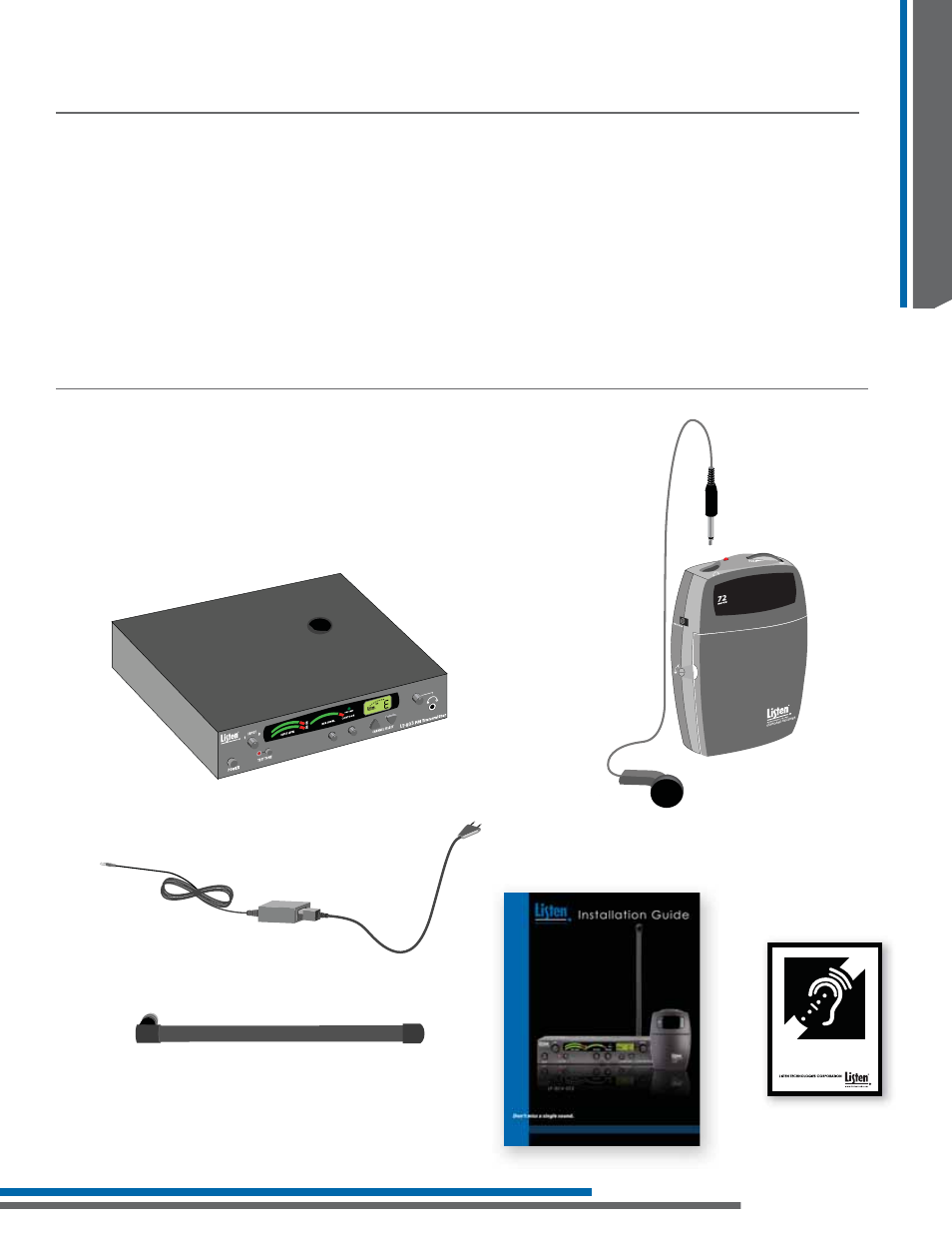 Value package design guide table of contents, Value package contents | Listen Technologies LA-161 User Manual | Page 9 / 65