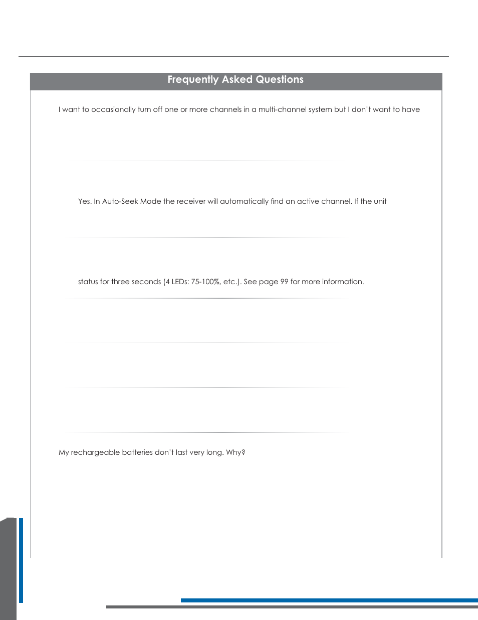 Frequently asked questions | Listen Technologies Stationary LA-350 User Manual | Page 146 / 148